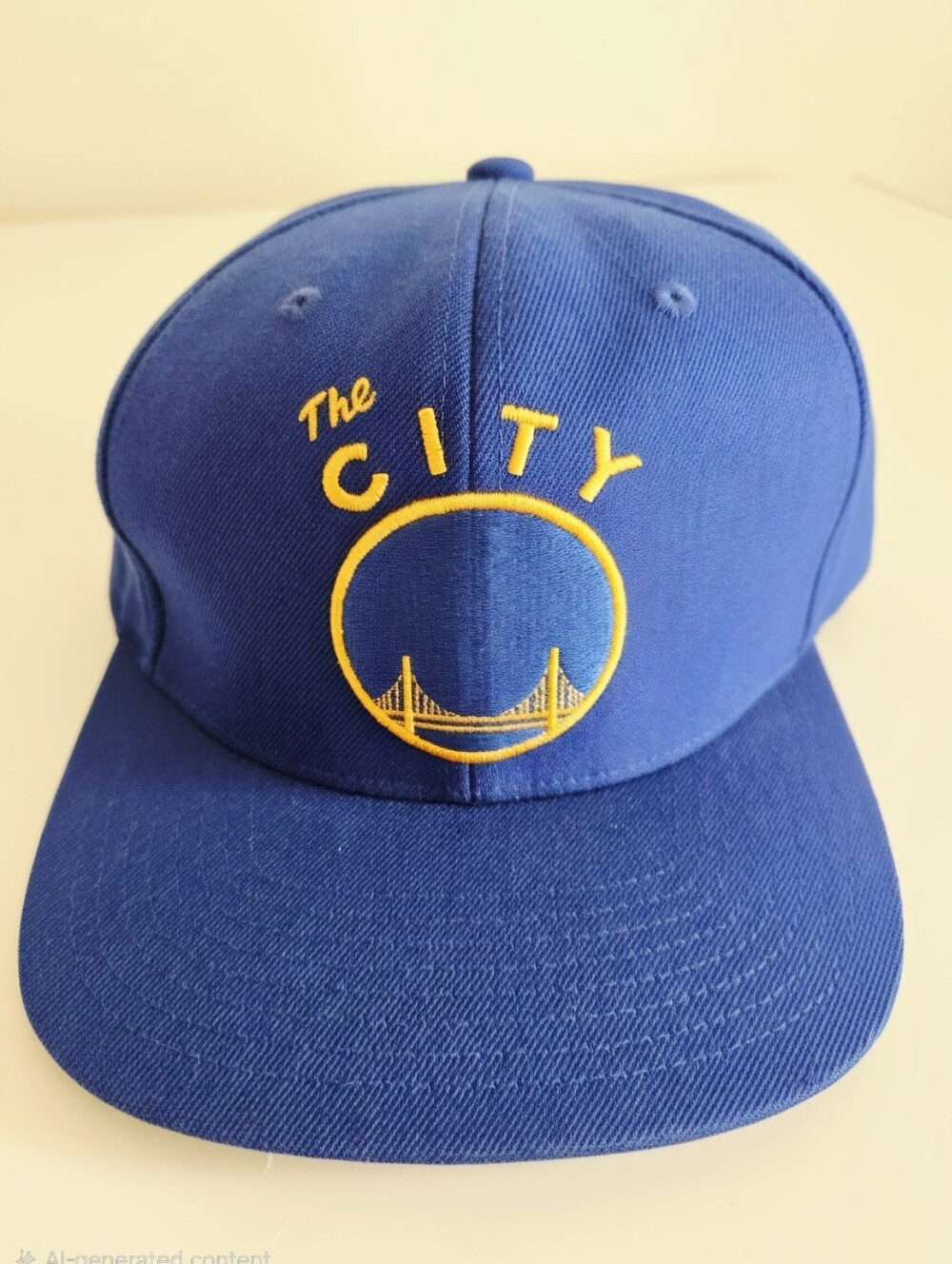 Mitchell & Ness Golden State Warriors "The City" Snapback Hat - NWOT Flatbrim